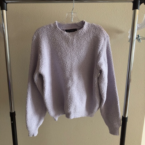 Tops - Light Purple Long Sleeve Mock Neck Sweater Sweatshirt - Misses Medium